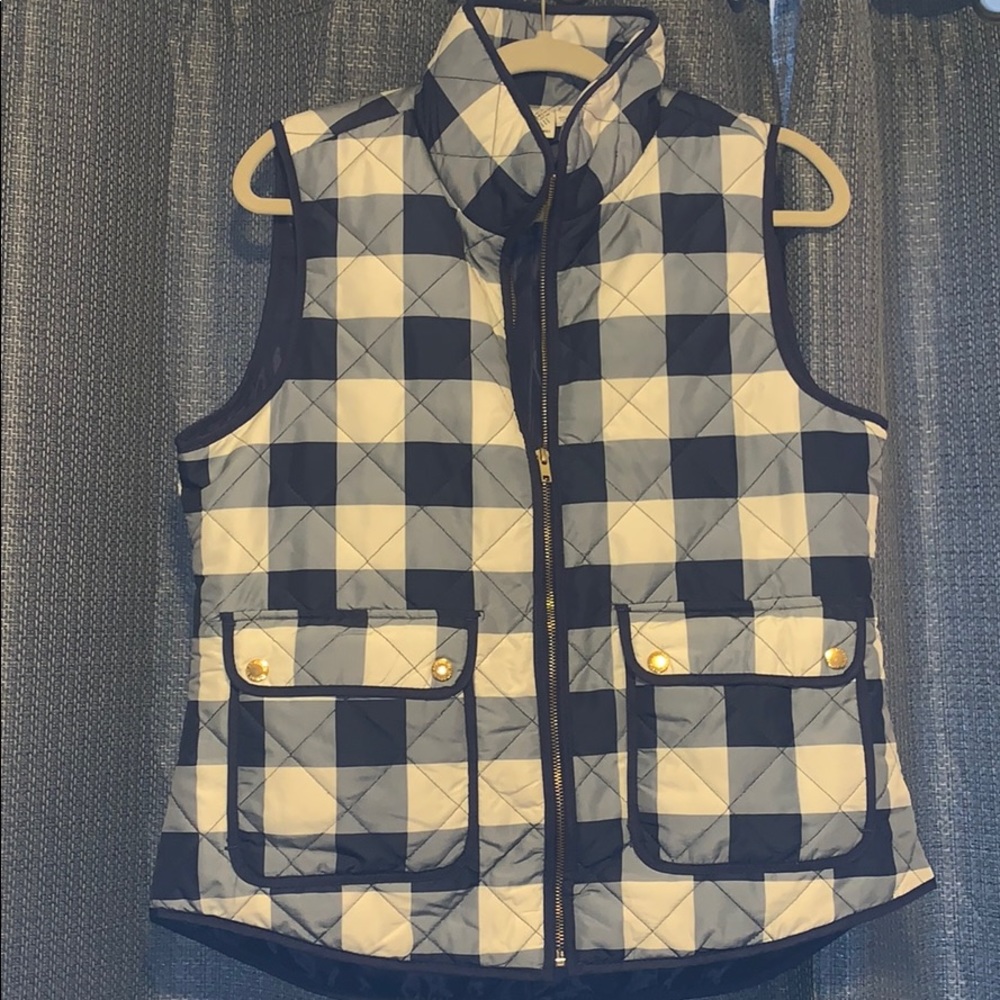 Blue Plaid Vest